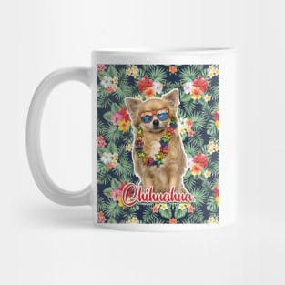 Chihuahua Summer Funky Hawaiian, Hawaii Style, Dog Personalized Hawaiian Mug